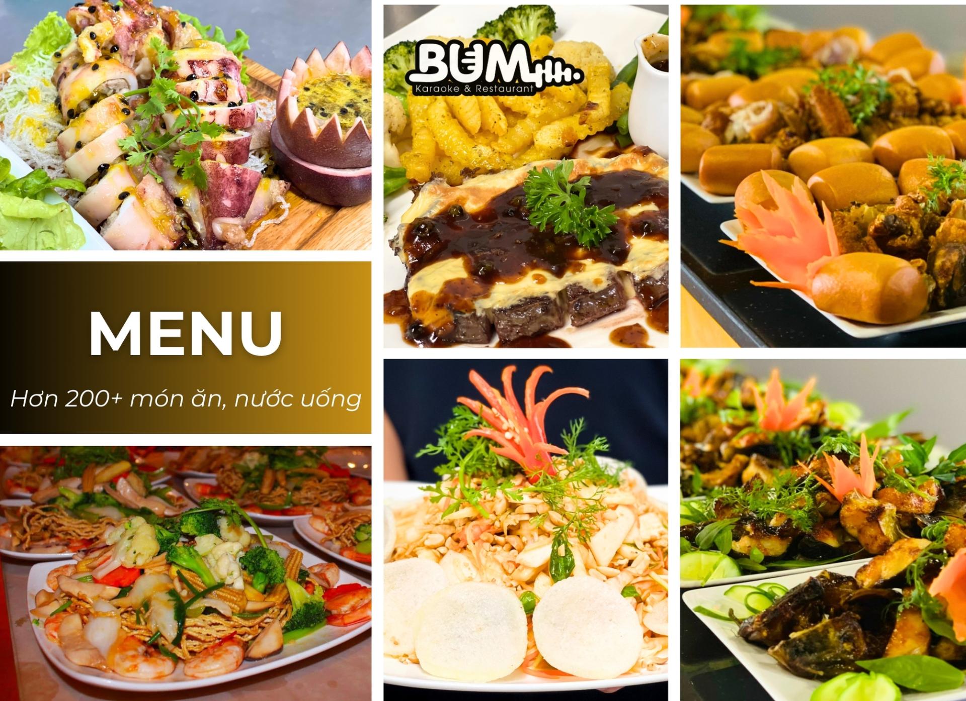 Menu tiệc giá rẻ 1.200.000đ